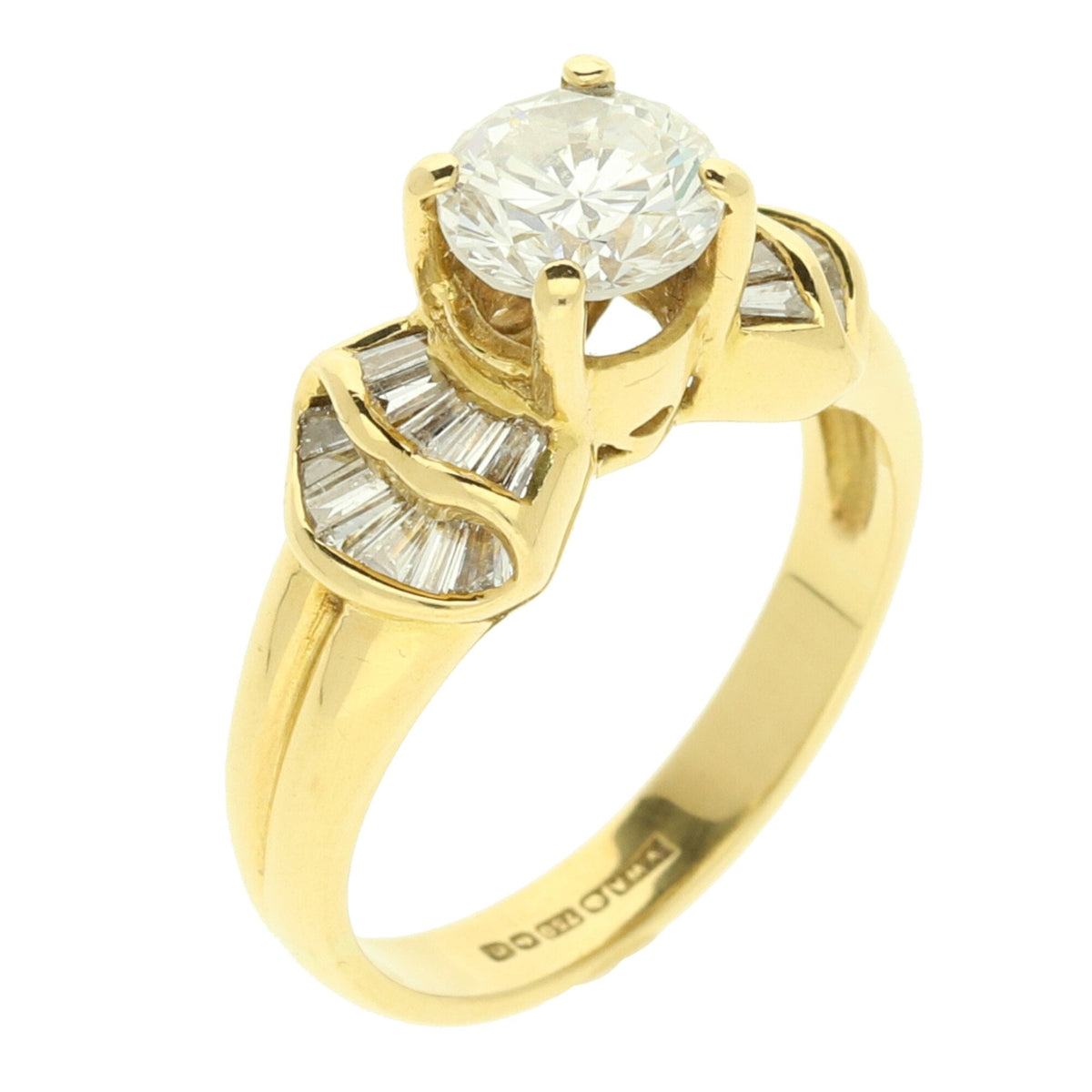 18ct Yellow Gold Diamond Engagement Ring - 1.14ct