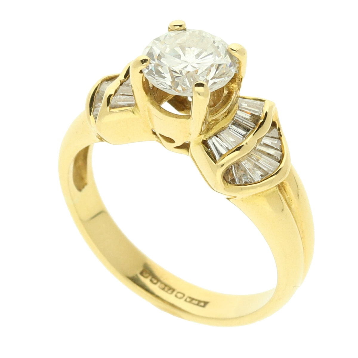 18ct Yellow Gold Diamond Engagement Ring - 1.14ct
