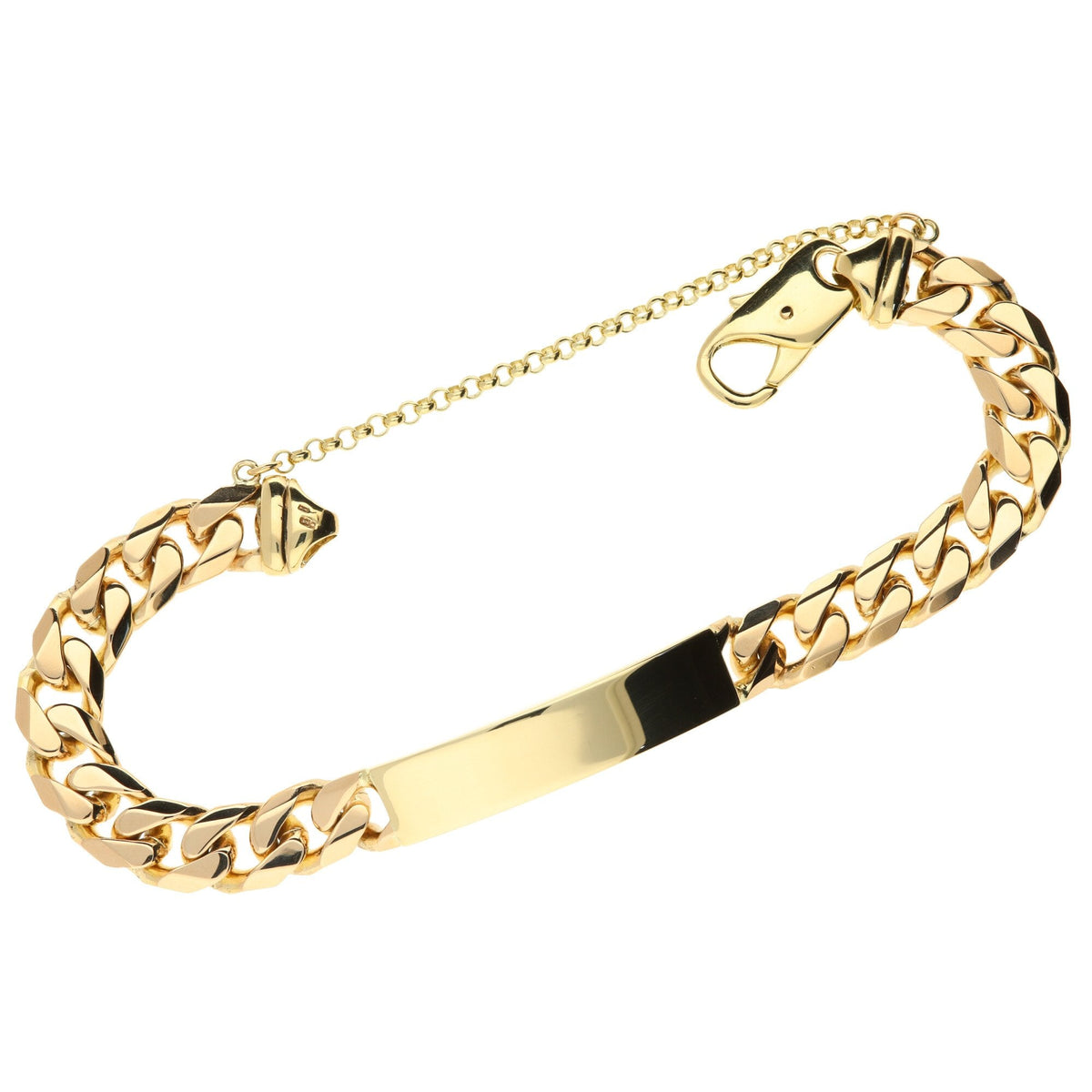 9ct Yellow Gold Gents ID Bracelet - 42.6g