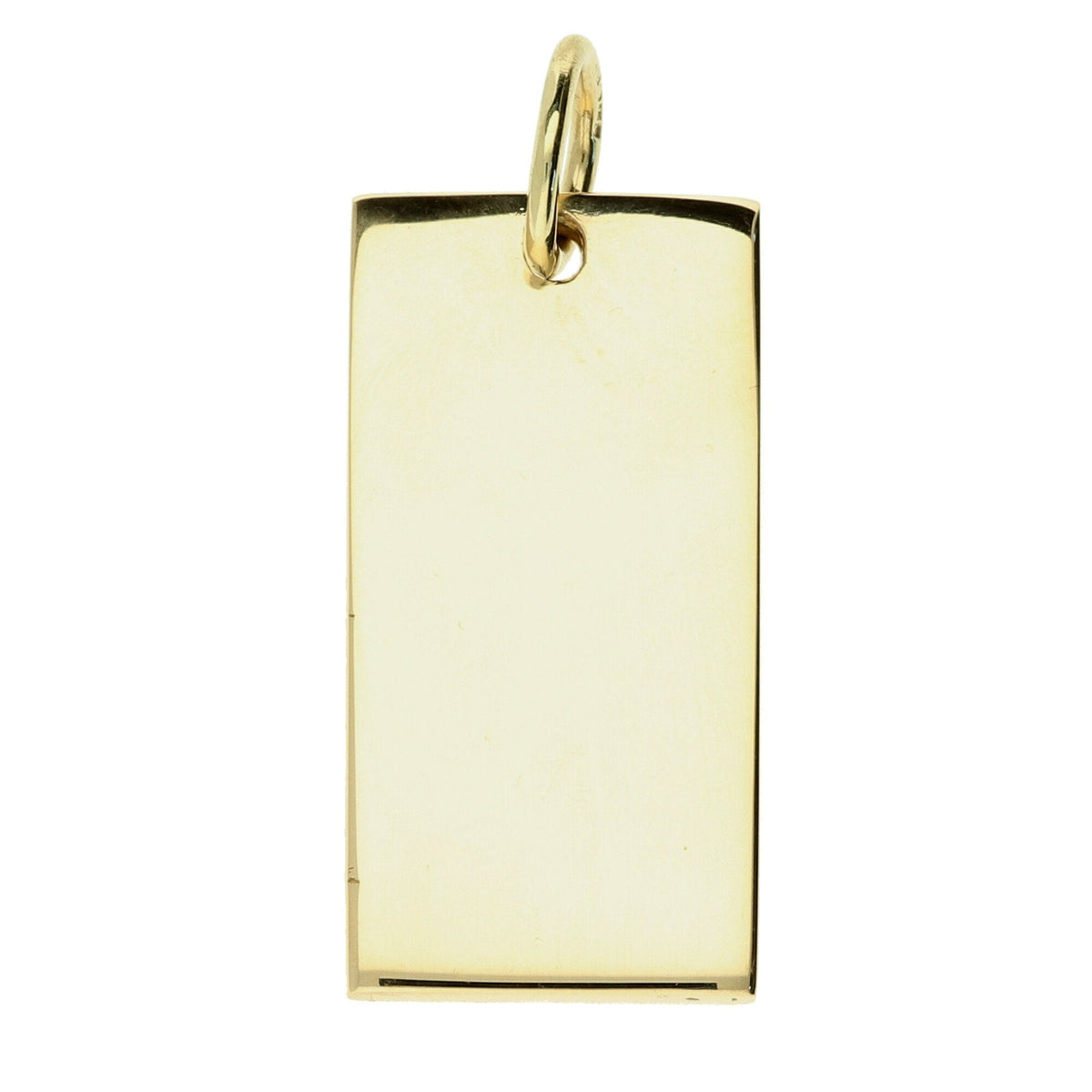 9ct Yellow Gold Patterned Ingot Pendant - 15.3g