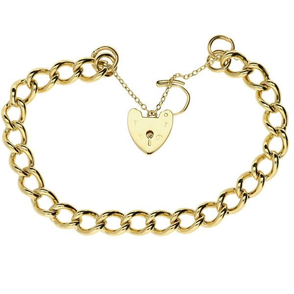 9ct Yellow Gold Ladies Charm Bracelet - 31.6g