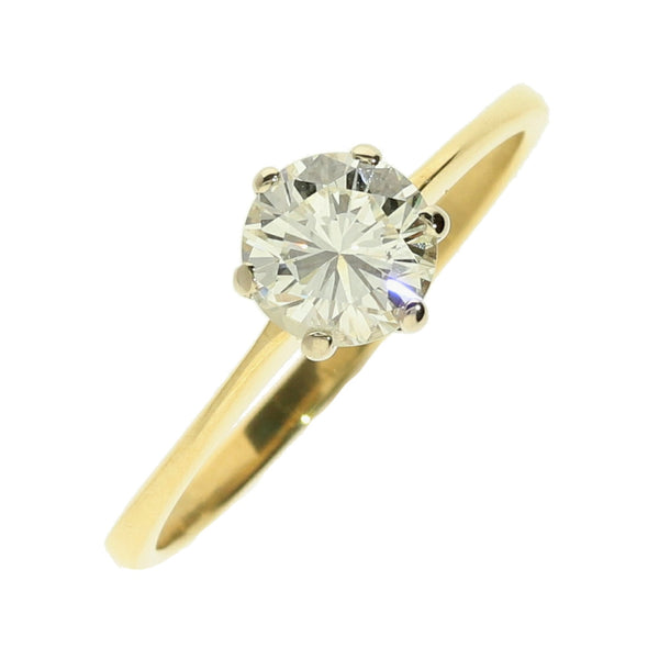 18ct Yellow Gold Diamond Engagement Ring - 0.70ct