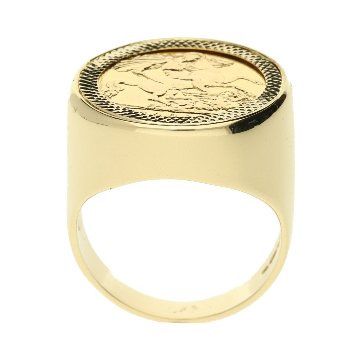 Gold 1906 Half Sovereign Ring - Size U½ - 13.0g