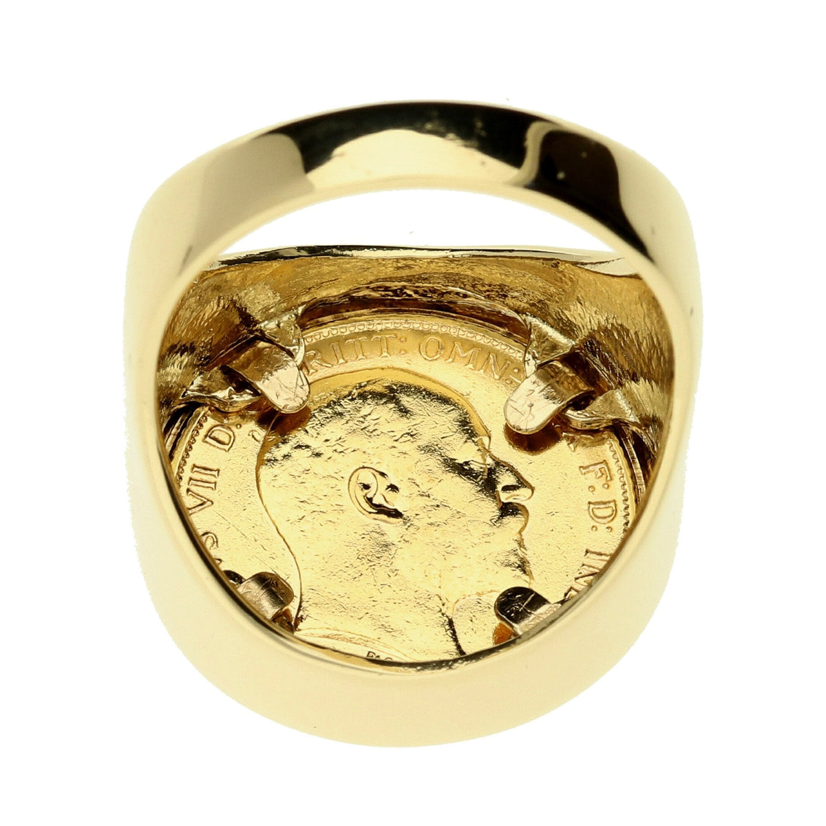 Gold 1906 Half Sovereign Ring - Size U½ - 13.0g