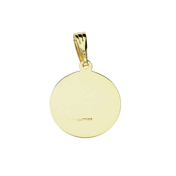 9ct Yellow Gold Small-Sized St Christopher Pendant - 1.8g