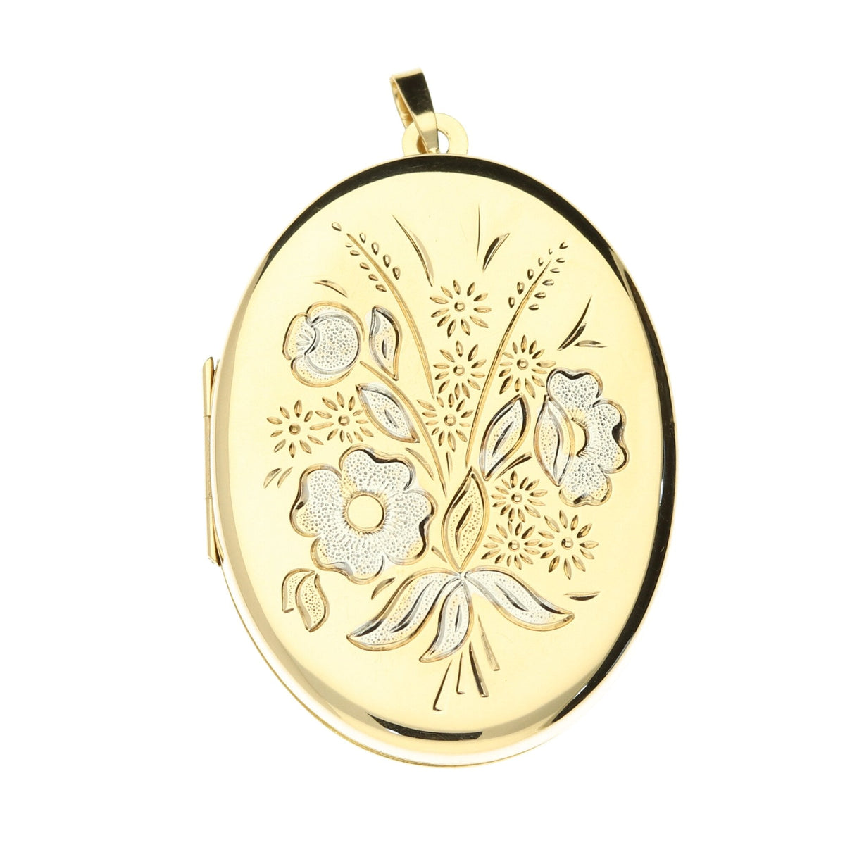 9ct Yellow Gold Medium Oval Locket - 6.10g