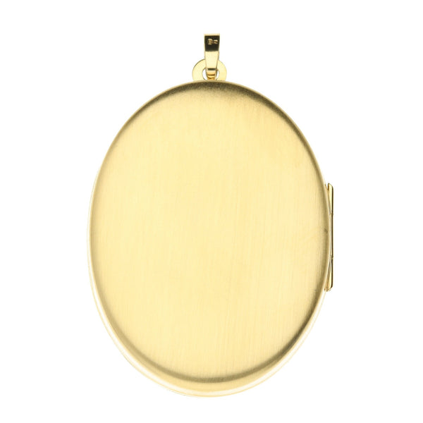 9ct Yellow Gold Medium Oval Locket - 6.10g