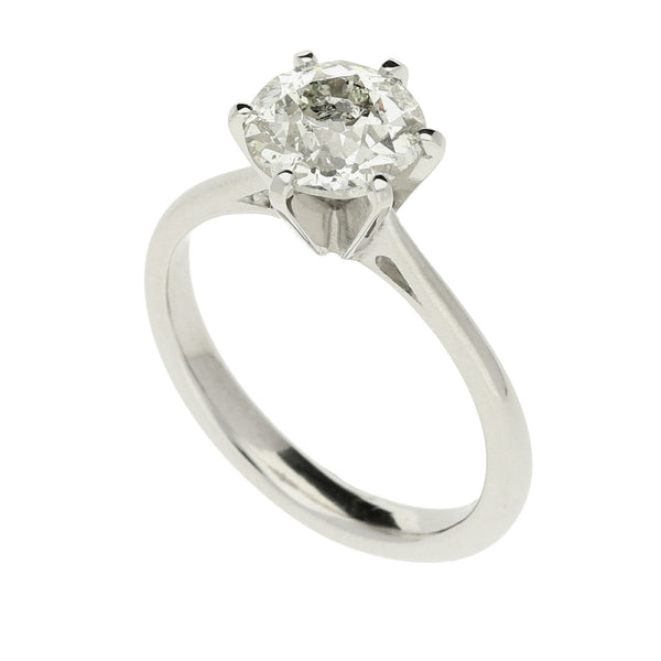 Platinum Diamond Engagement Ring - 1.59ct - Size L