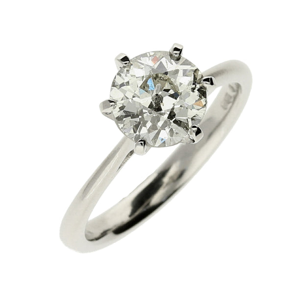 Platinum Diamond Engagement Ring - 1.59ct - Size L