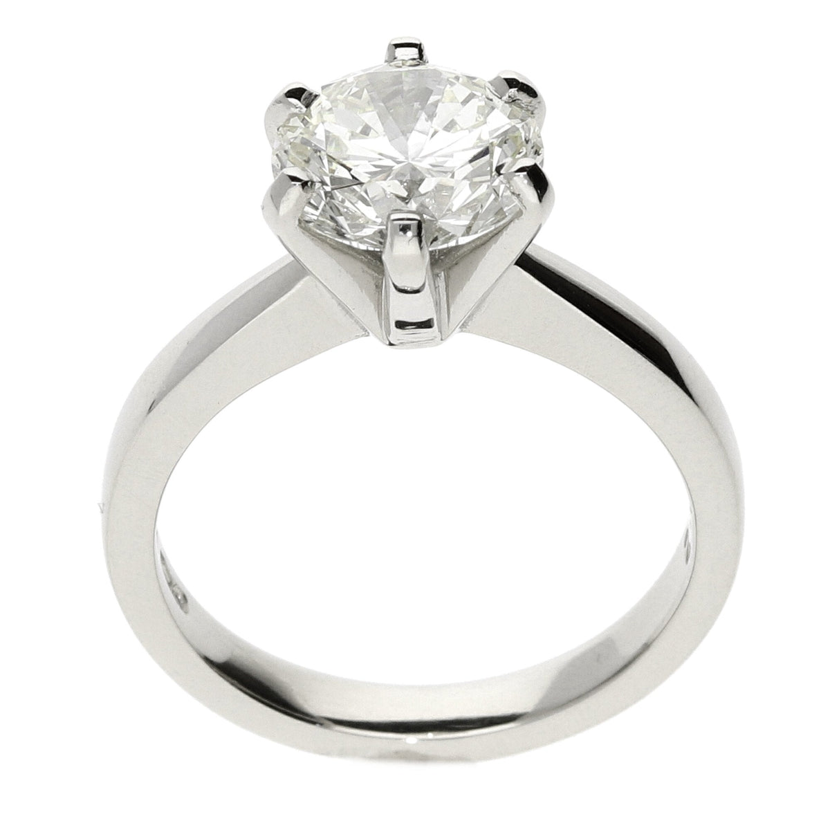 Platinum Diamond Engagement Ring - 2.17ct - Size M