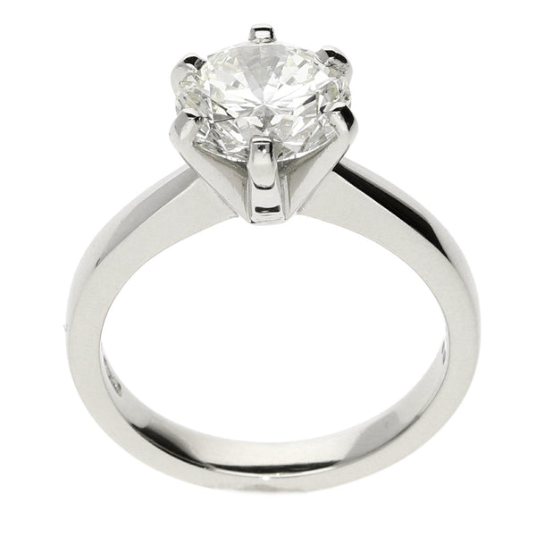 Platinum Diamond Engagement Ring - 2.17ct - Size M