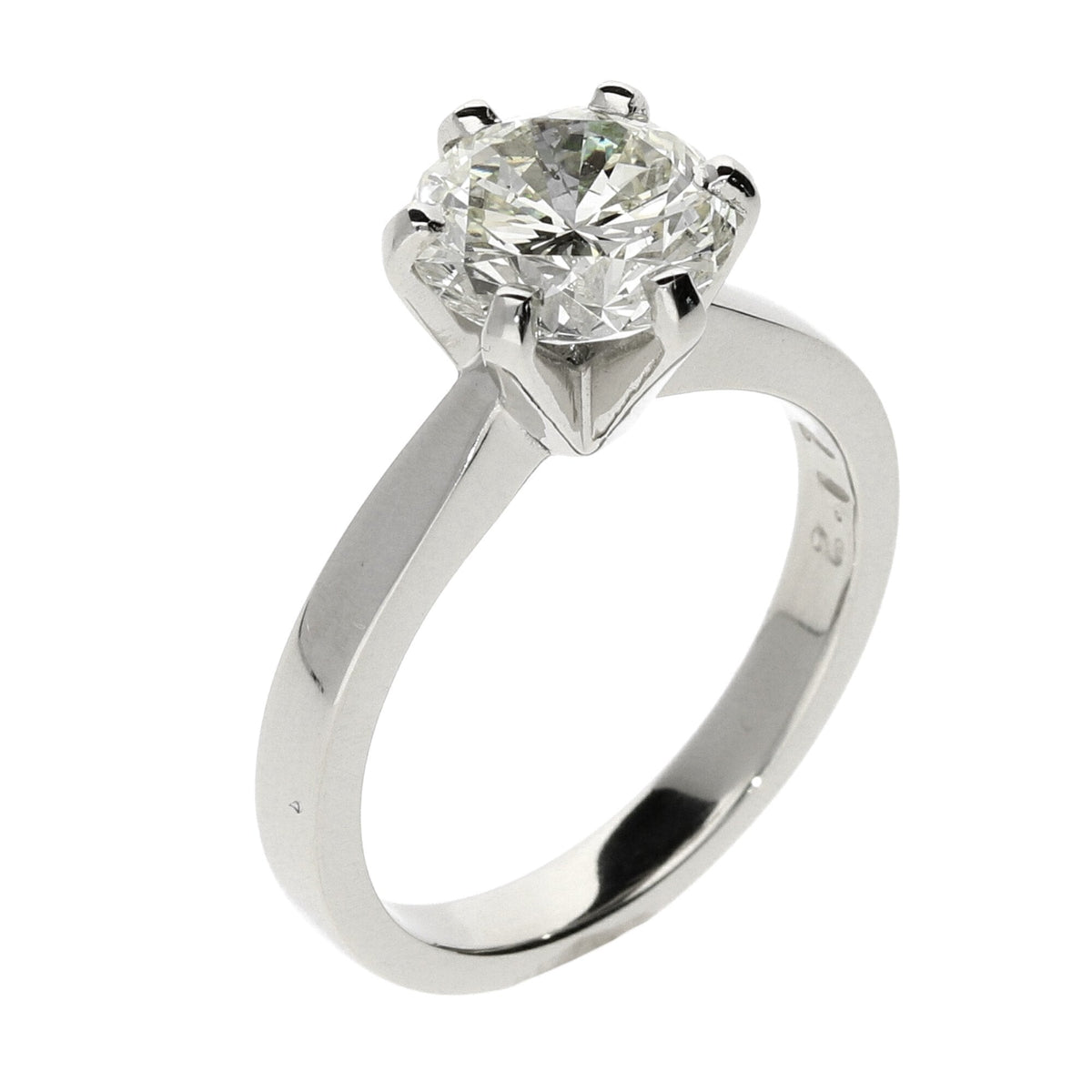 Platinum Diamond Engagement Ring - 2.17ct - Size M