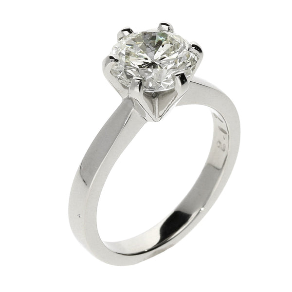 Platinum Diamond Engagement Ring - 2.17ct - Size M