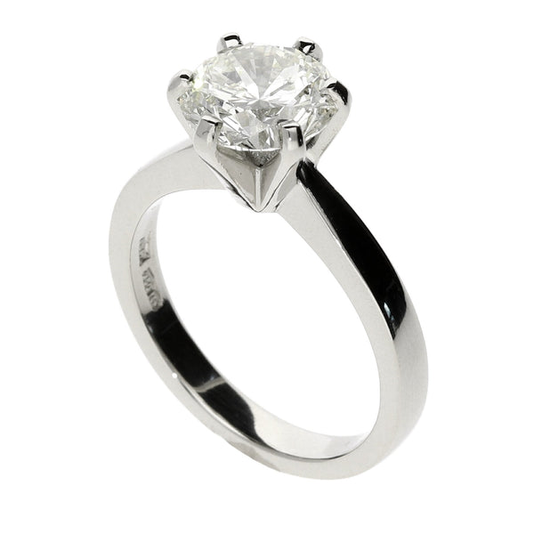 Platinum Diamond Engagement Ring - 2.17ct - Size M
