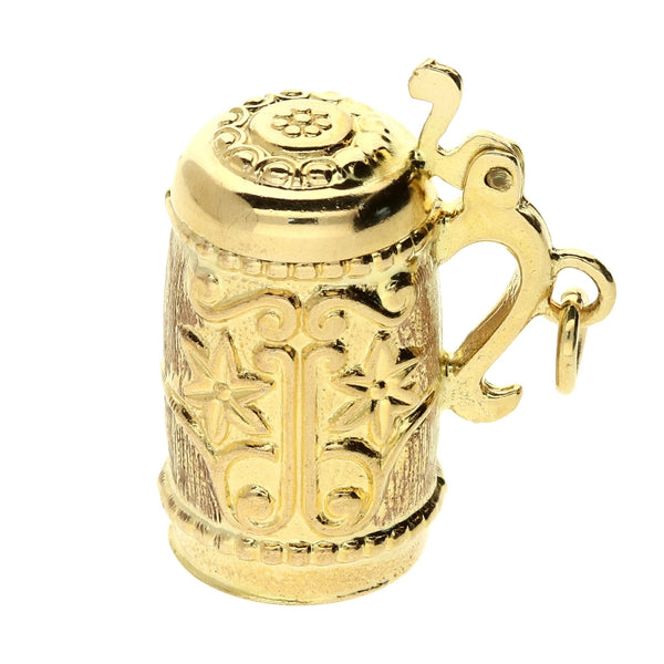 9ct Gold Tankard Charm - 3.1g