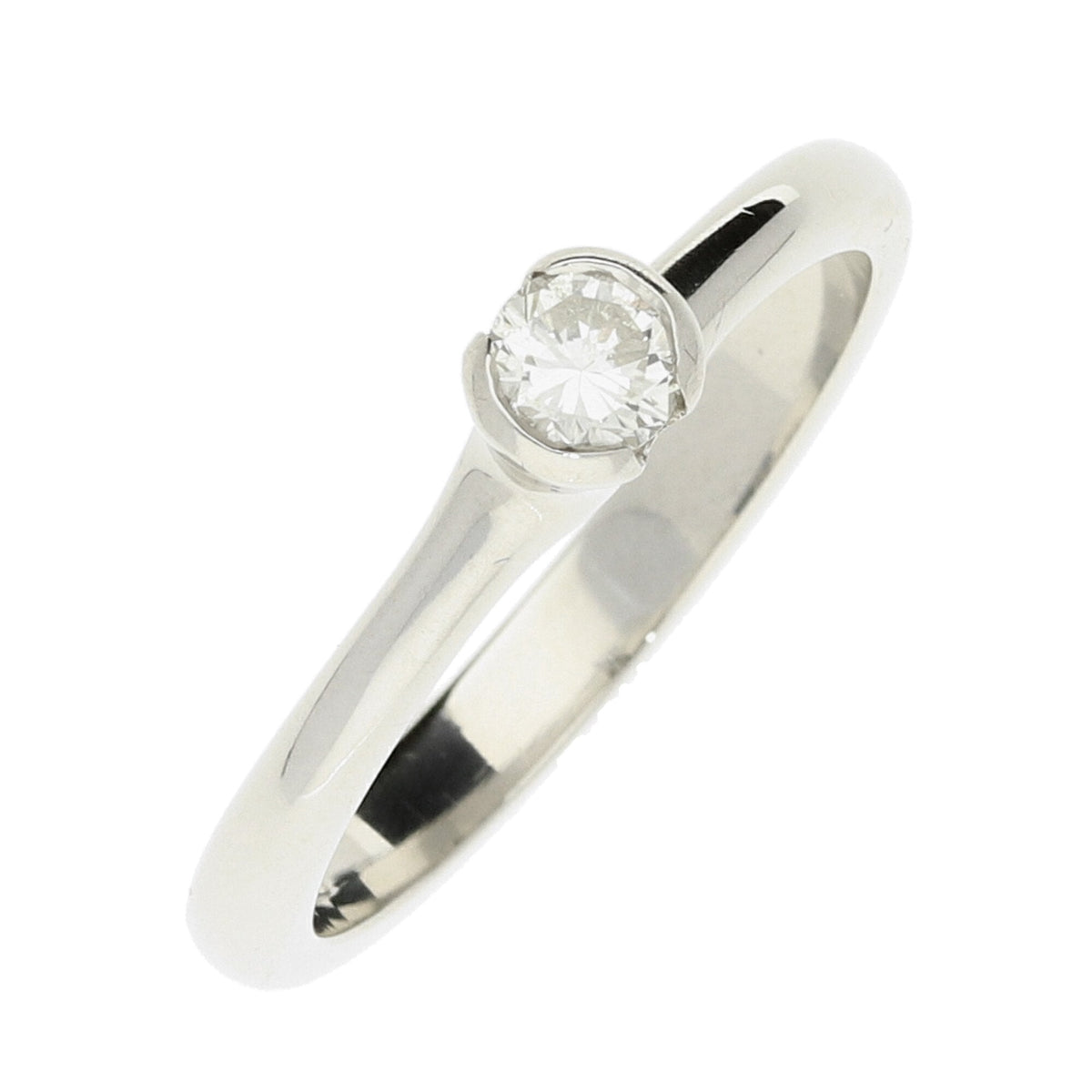 Ladies Platinum Diamond Engagement Ring - Size N - 0.24ct