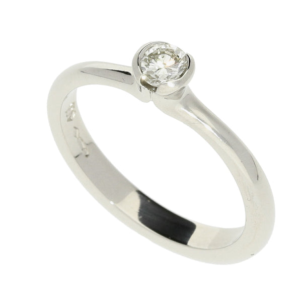 Ladies Platinum Diamond Engagement Ring - Size N - 0.24ct
