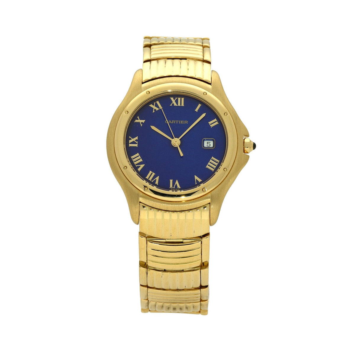 Cougar 1165 1 - Gold Watch - Blue Lapis Dial - 1995