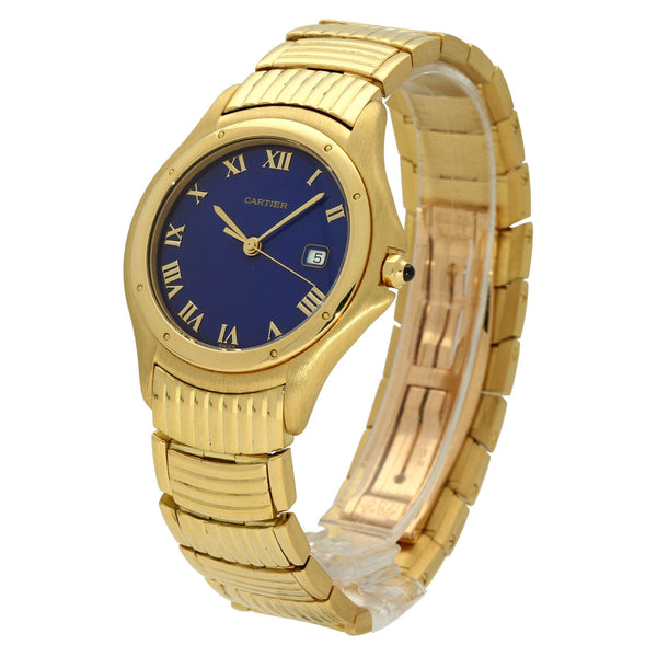 Cougar 1165 1 - Gold Watch - Blue Lapis Dial - 1995