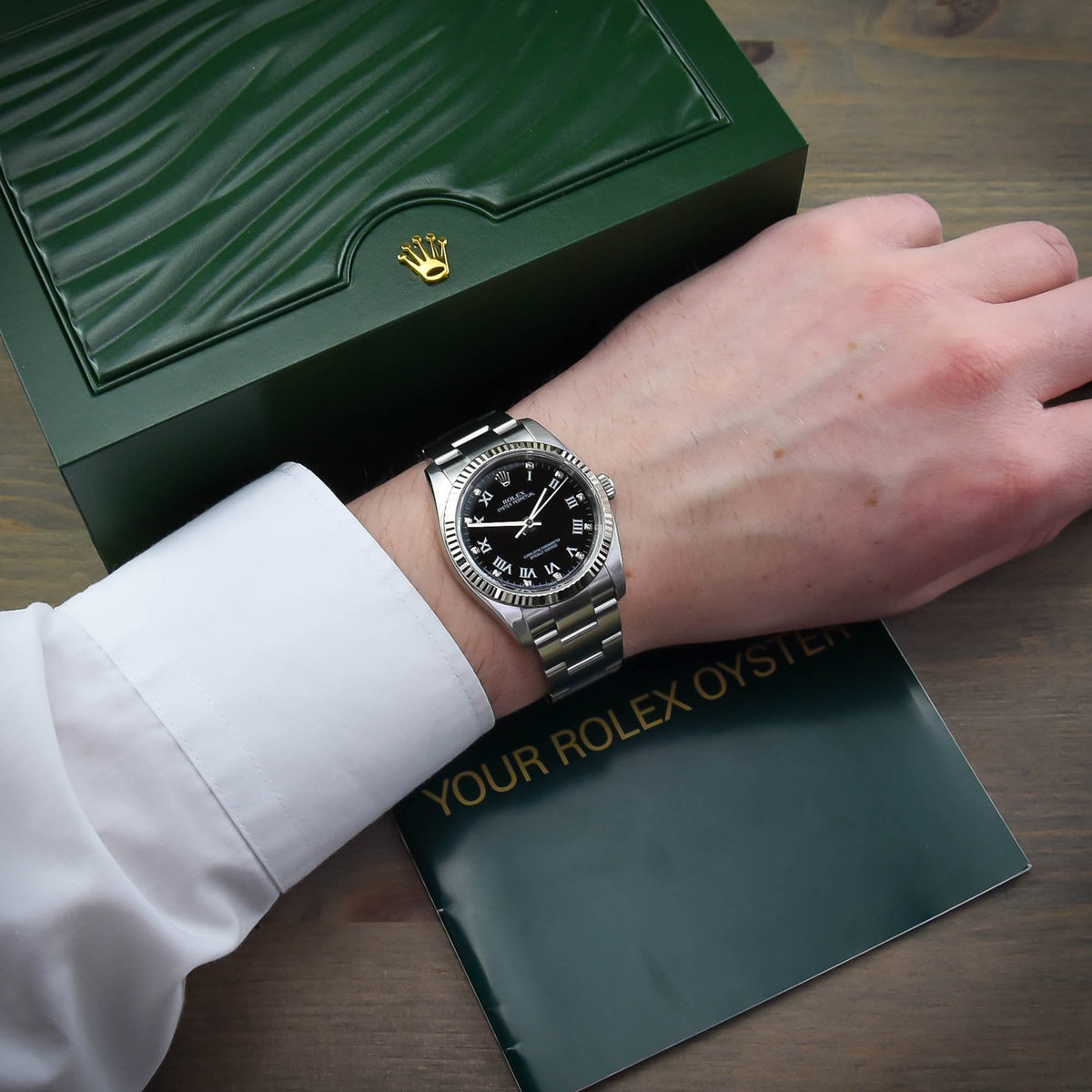 Oyster Perpetual 116034 - Black Diamond Dial - 2008