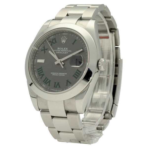Datejust 41 126300 - Gents Watch - Wimbledon Dial - 2018
