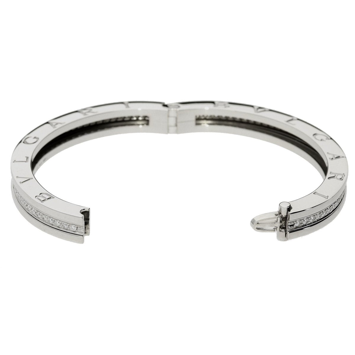 Bvlgari White Gold Diamond Bangle - 1.45ct