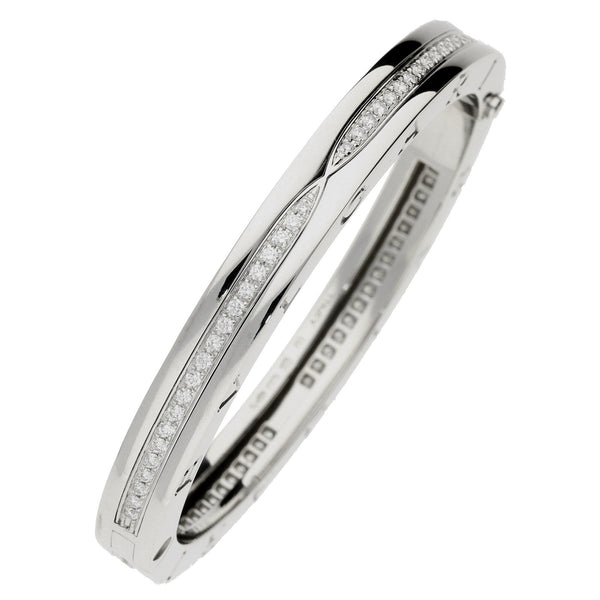 Bvlgari White Gold Diamond Bangle - 1.45ct