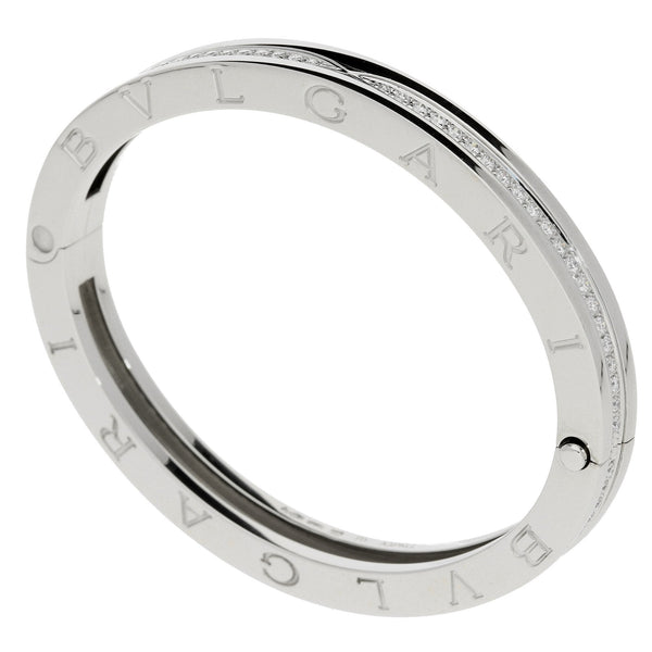 Bvlgari White Gold Diamond Bangle - 1.45ct