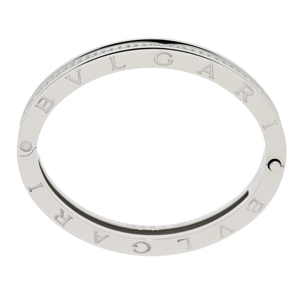 Bvlgari White Gold Diamond Bangle - 1.45ct