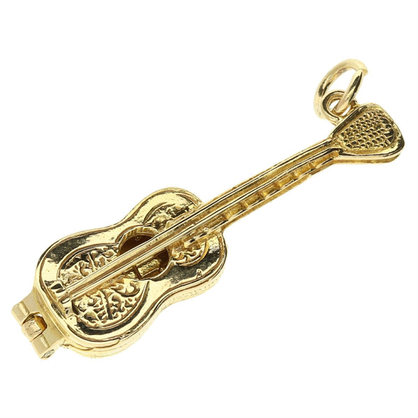 9ct Gold Guitar Charm - 4.0g