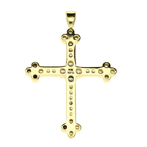 18ct Yellow Gold Diamond Cross - 0.76ct - 4.9g