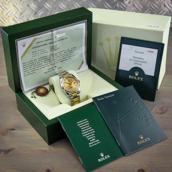 Datejust 116203 - Gents Watch - Diamond Dial - 2004