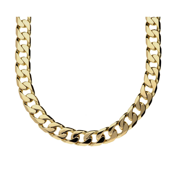 9ct Yellow Gold 22'' Flat Curb Chain - 83.8g