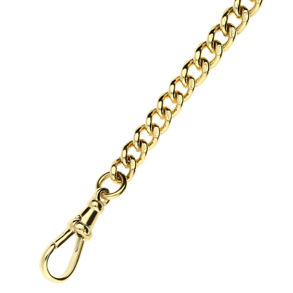 9ct Yellow Gold Albert Bracelet & T-Bar - 8.5" - 19.9g