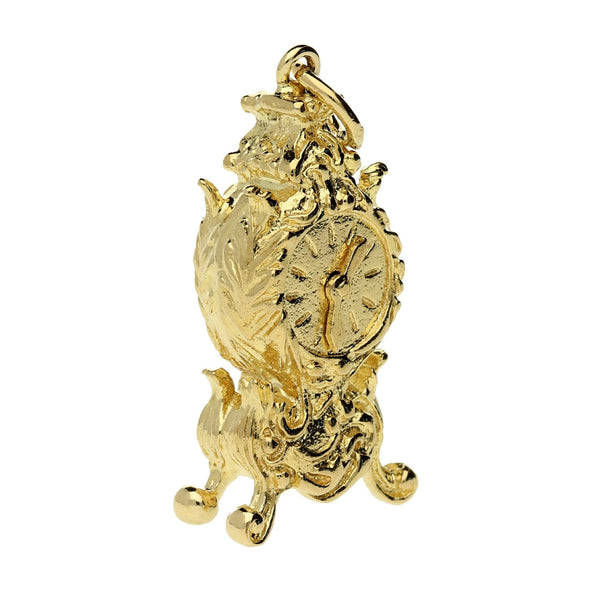 9ct Yellow Gold Carriage Clock Charm - 6.8g
