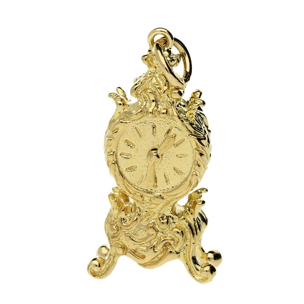 9ct Yellow Gold Carriage Clock Charm - 6.8g
