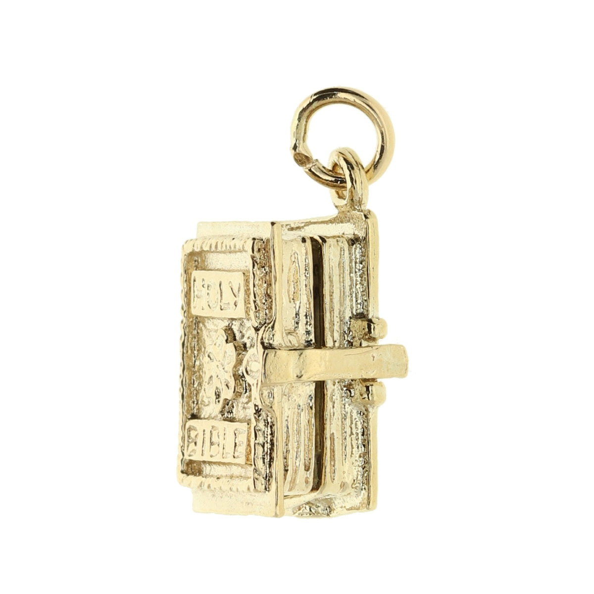 9ct Yellow Gold Bible Charm - 4.9g