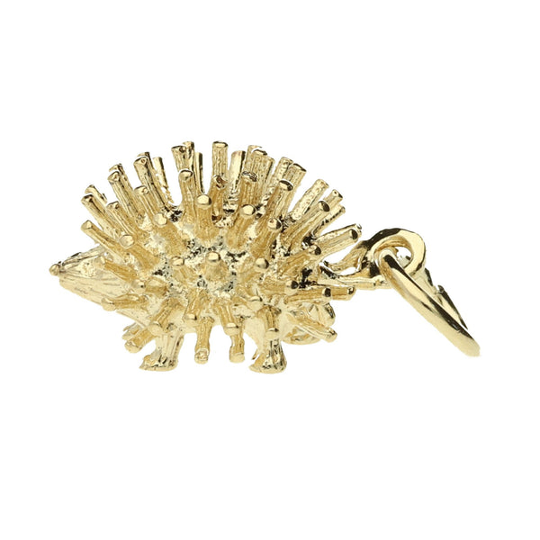 9ct Yellow Gold Hedgehog Charm - 2.6g