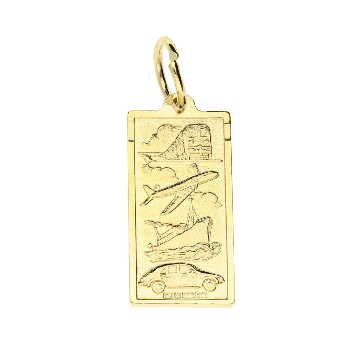 9ct Yellow Gold Saint Christopher Charm - 4.2g