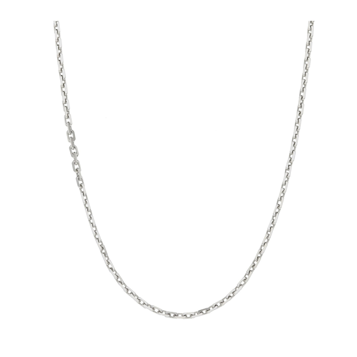18 Inch 9ct White Gold Trace Chain - 4.1g