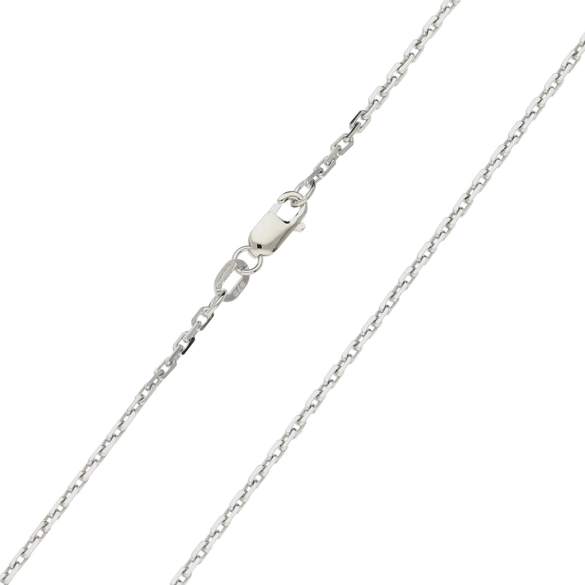 18 Inch 9ct White Gold Trace Chain - 4.1g
