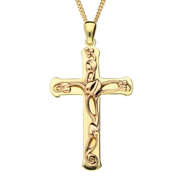 9ct Rose Gold Clogau Chain + 10ct Clogau Cross - 6.8g