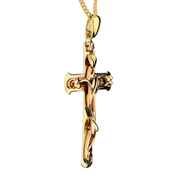 9ct Rose Gold Clogau Chain + 10ct Clogau Cross - 6.8g