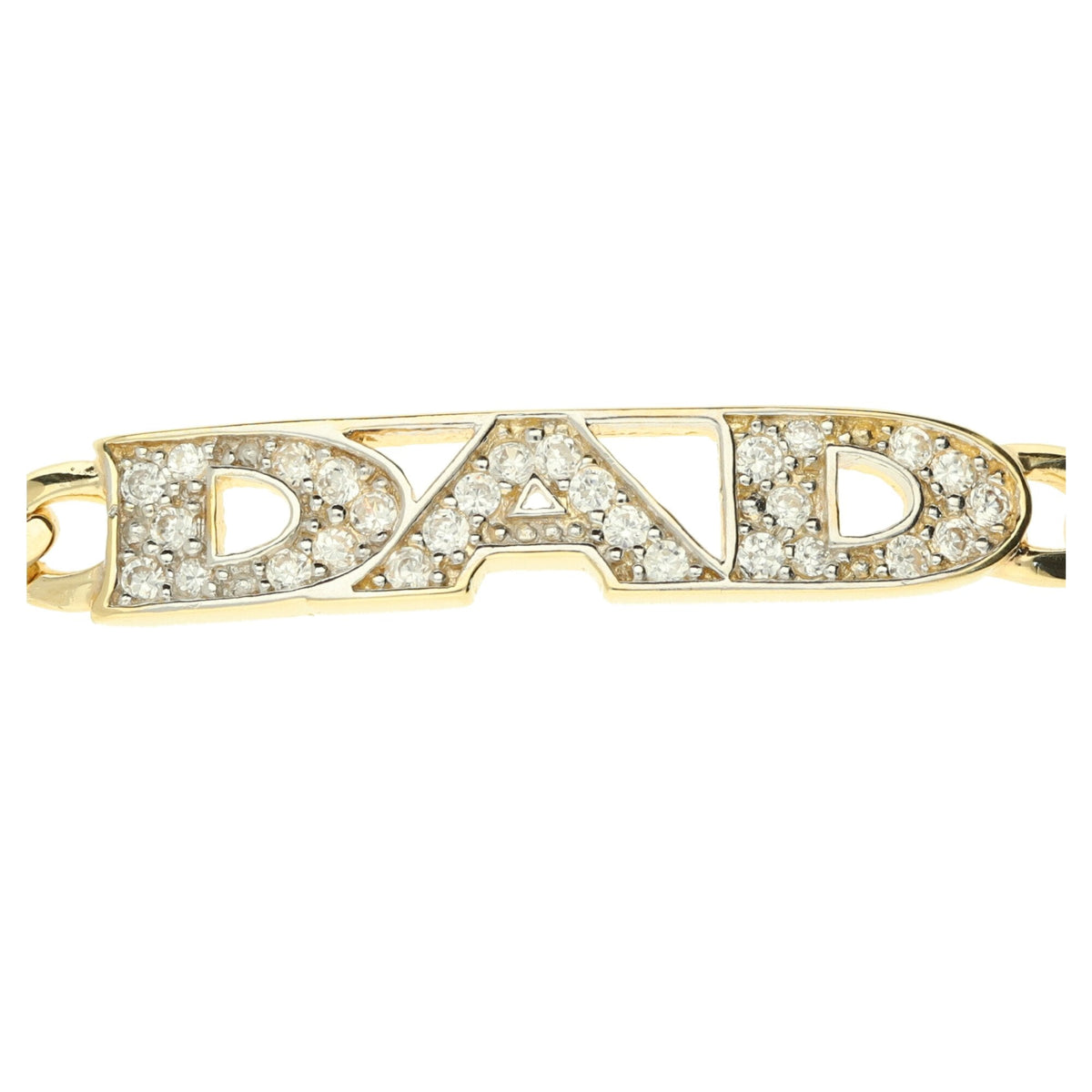 9ct Yellow Gold Dad ID Bracelet - 9.9g
