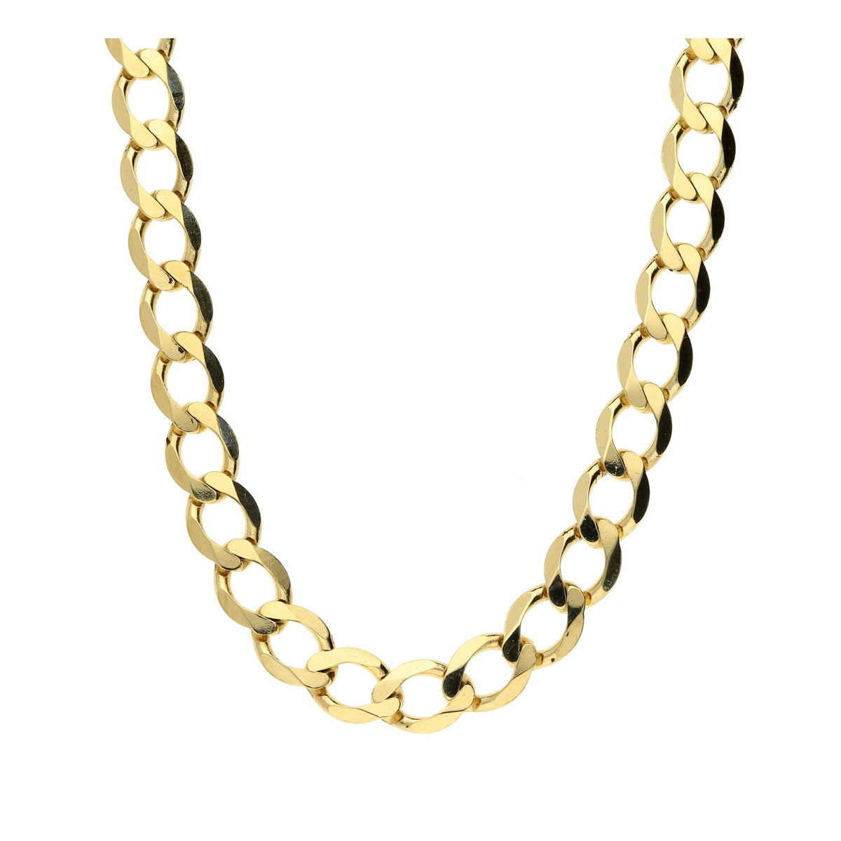9ct Yellow Gold Long Curb Chain - 30  inch - 21.3g