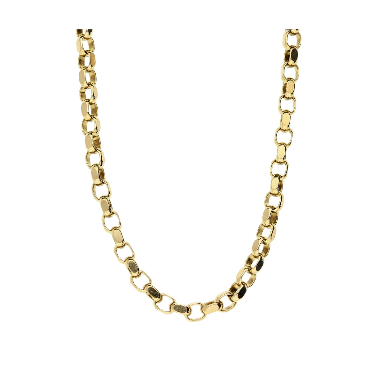 9ct Gold 18 Inch Diamond Cut Belcher Chain- 12.8g