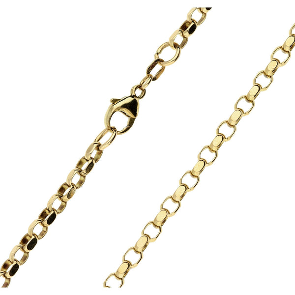9ct Gold 18 Inch Diamond Cut Belcher Chain- 12.8g