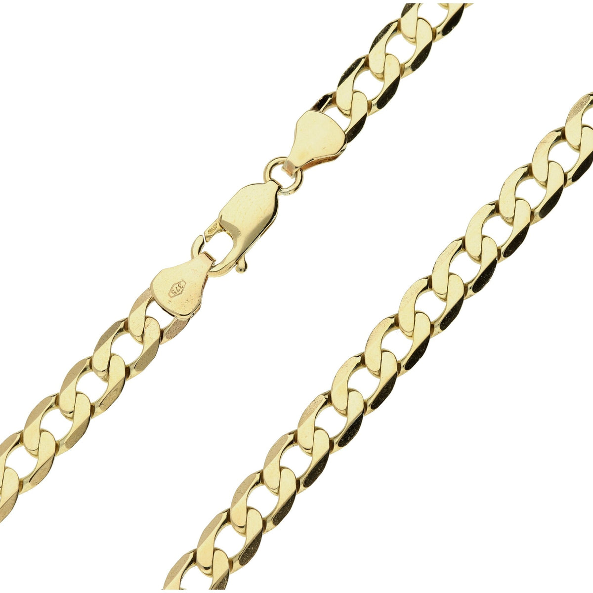 9ct Yellow Gold Curb Chain - 20 inch - 24.1g
