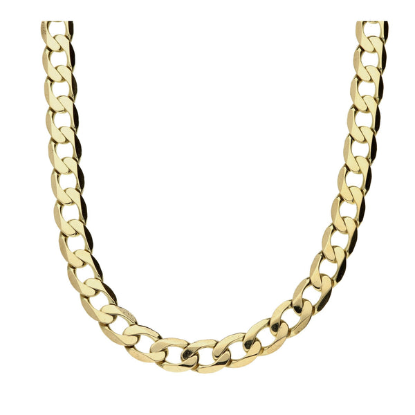 9ct Yellow Gold Curb Chain - 20 inch - 24.1g