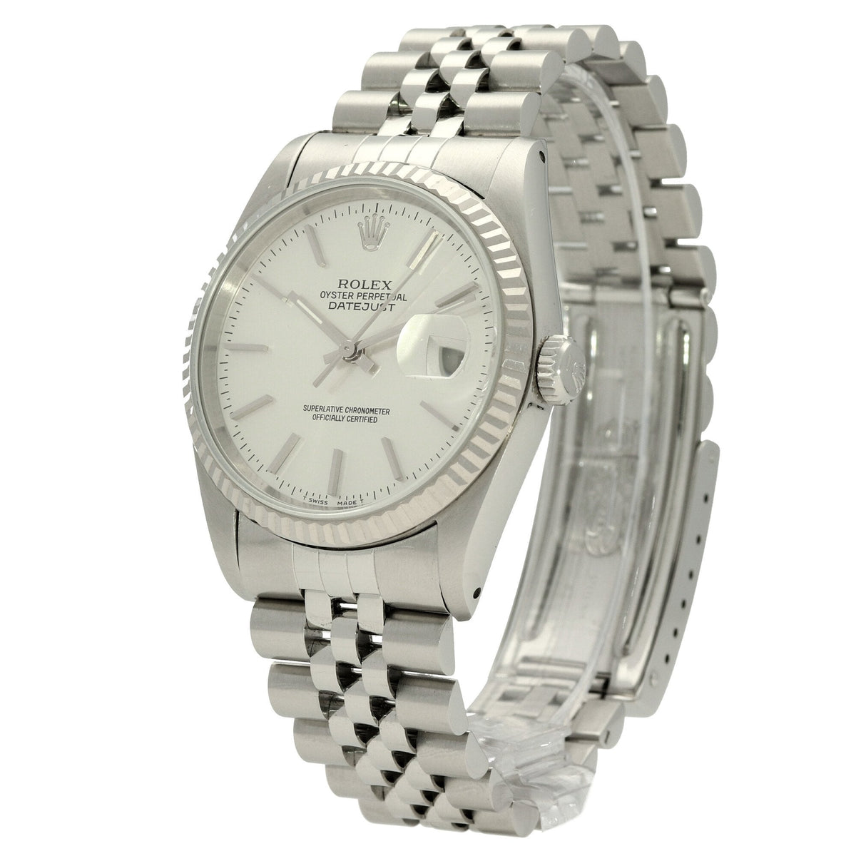 Datejust 16234 - Silver Baton Dial - 1994